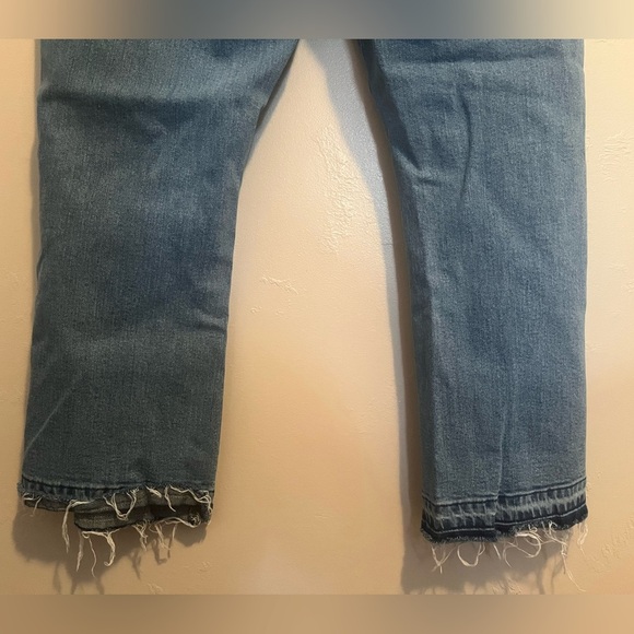 LOFT Blue Flare Crop Jeans - Picture 7 of 13